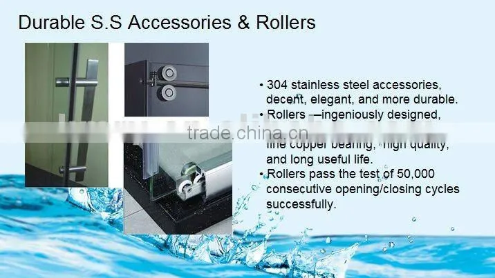 China New Product Hinge Shower Door&Bathroom Tempered Glass Door