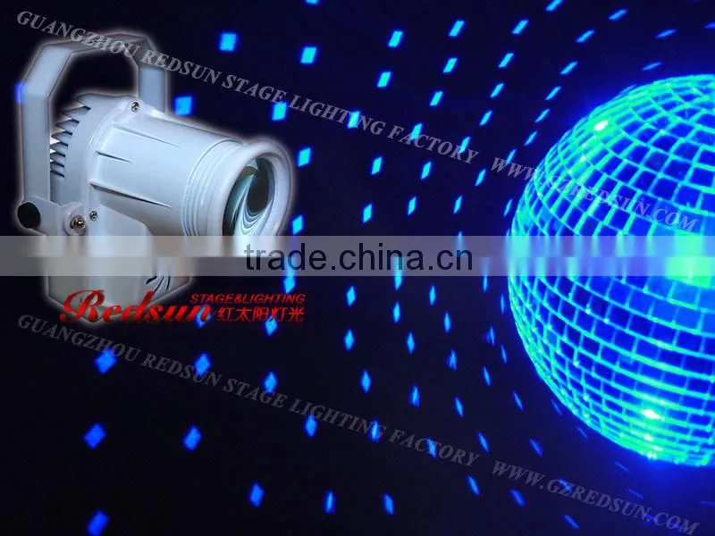 Lowest price and super brightness RGBW professional stage light equipment DMX pinspot LED Mini party effect light