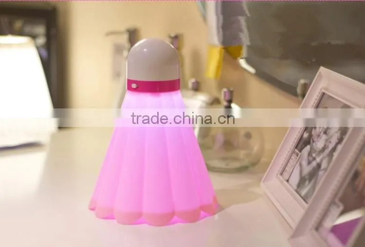 Decrative desk Badminton shape USB led Lamp