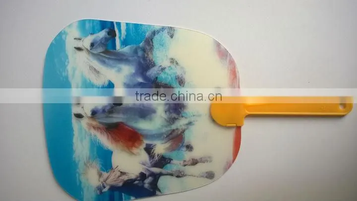 promotional lenticular small hand fan