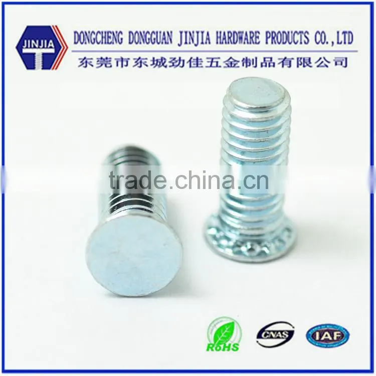ROHS blue zinc plated carbon steel standard rivet screws