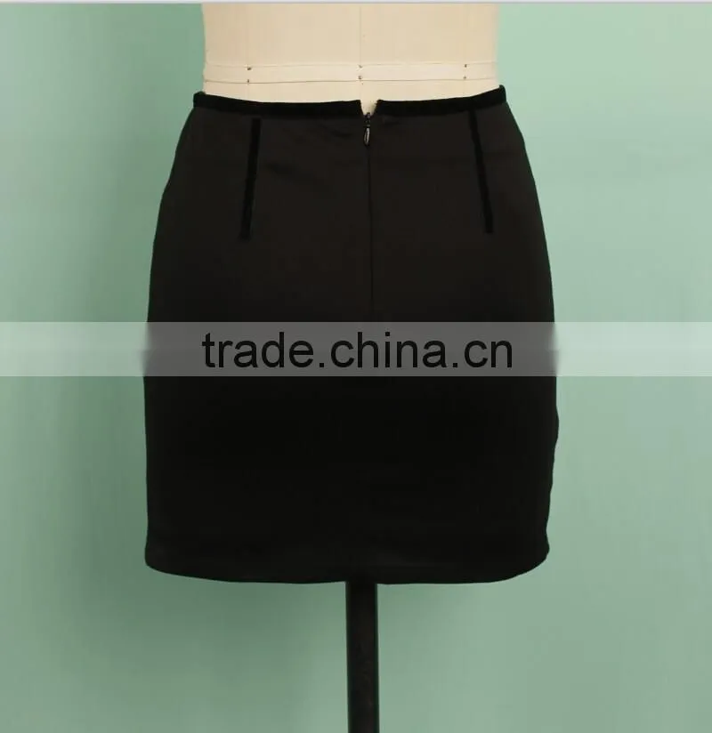 2016 Ladies formal skirt and blouse pattern beaded latest model skirt