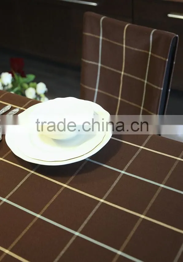Wholesale Waterproof linen cotton fabric cheap Printed table cloth for home