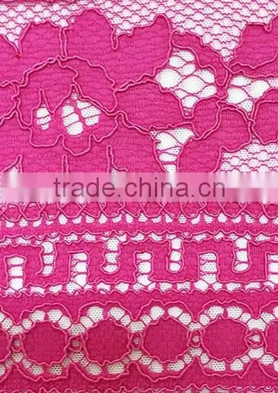 2016 High Quality Nylon/Cotton Strand Lace Fabric Top Selling T8023