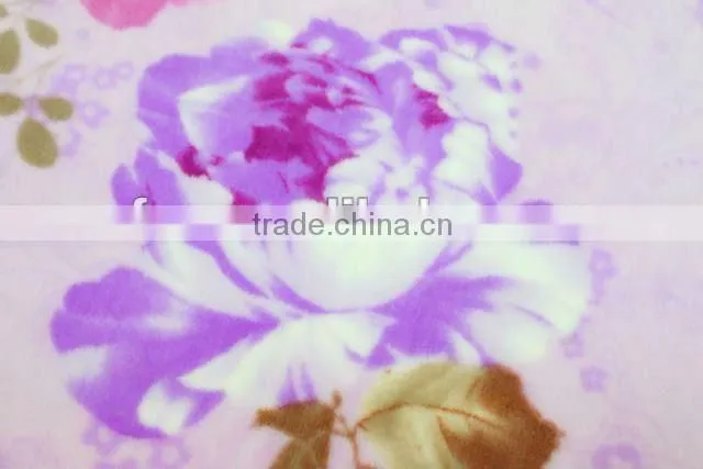 100%polyester printed flannel fleece fabric