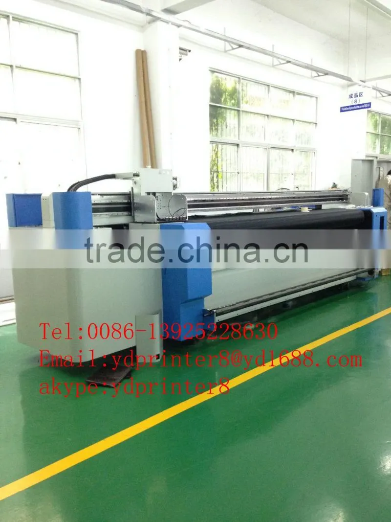 Large format car sticker roll printing machine / digital flatbed uv printer price