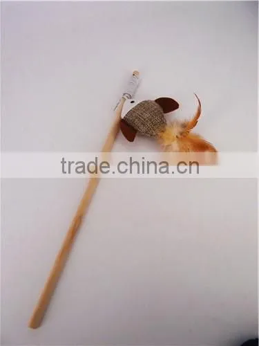 brown fish nature cat swing toys with sticker toy wholesale cat toys