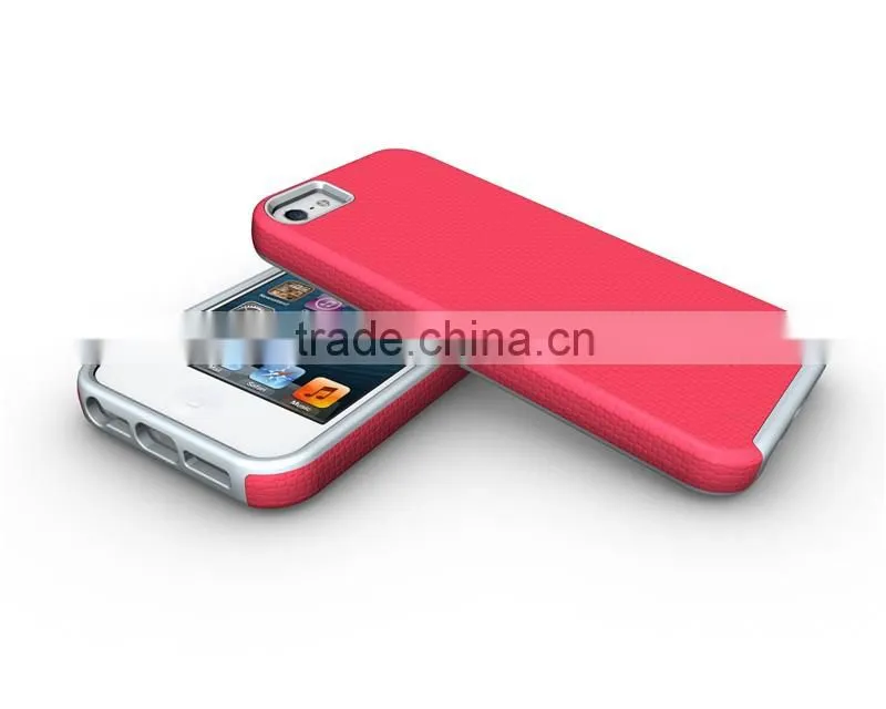 high quality TPU+PC 2 in 1 rugged cover case for iphone 5/5s/SE, armour case for iphone 5/5s/SE