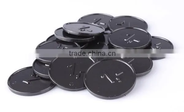 cheap plastic token / customized logo / text and picture
