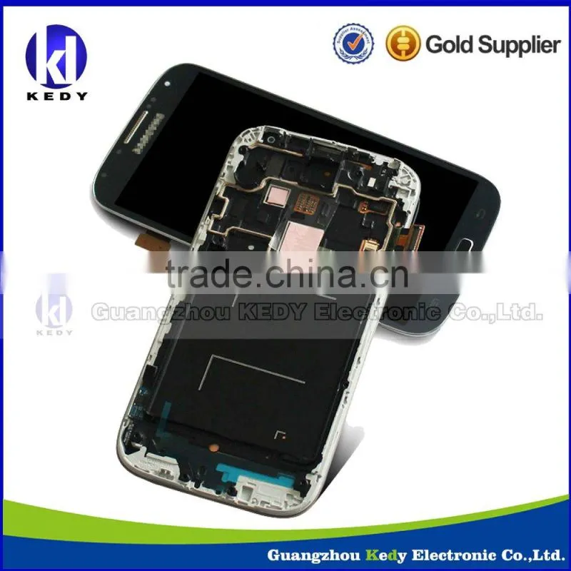 New replacement high quality lcd display for samsung galaxy s4 gt-i9500 lcd touch screen complete with frame