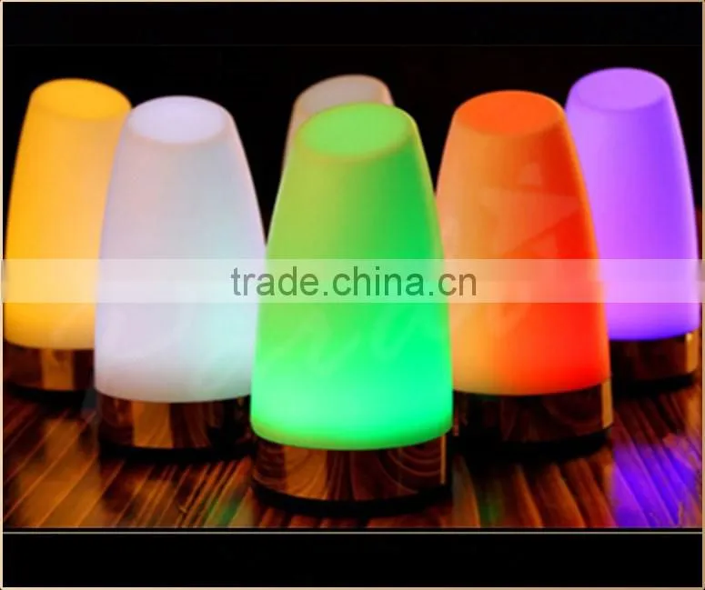 D90*H180mm LED rechargeable cordless hotel table lamp