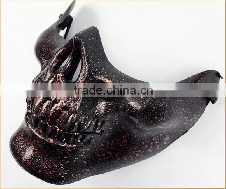 Halloween scary mask half face skull mask