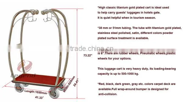 Economy baggage trolleys hotel luggage trolley turkey