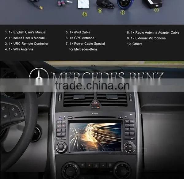 EONON GM5160 7 Inch Digital Touch Screen GPS/Car DVD Player with Screen Mirroring For Mercedes-Benz A-Class/B-Class