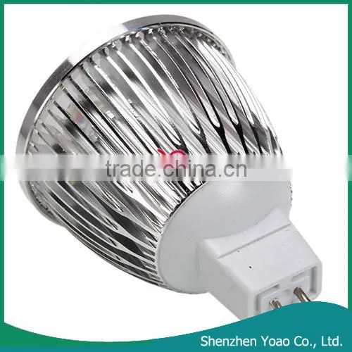 GU5.3 MR16 5x1W 12V 500LM 6000k White Light LED Sport Light