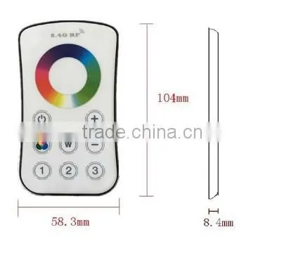 2.4G Wireless 3 Zone RGBW LED Controller Dimmable Touch Remote