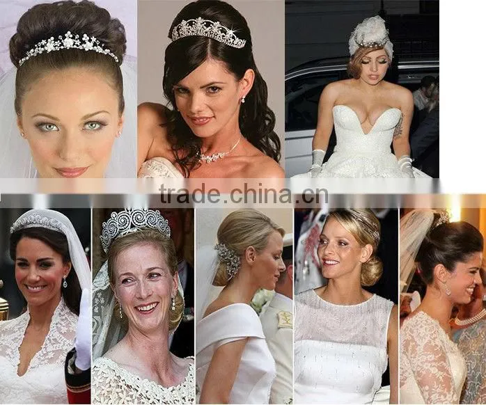 2013 Cheap Wholesale Fashion Jewelry Tiara Crown Rhinestone Hair Comb Accessory