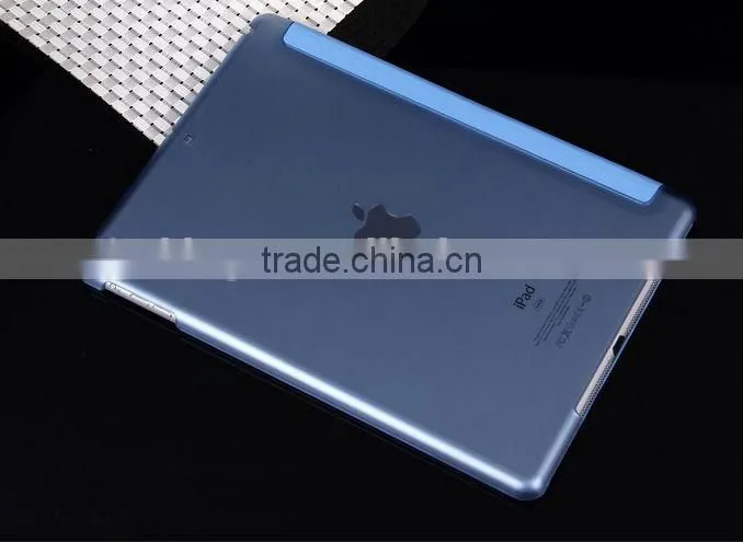 2014 new products Tri-Fold Sleep Smart Case Matte Cover Stand Holder For Apple iPad 5 5th iPad AirD0106