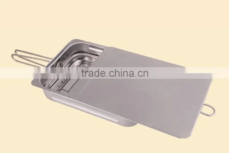 customized portable multifunction stainless steel fish smoker stovetop