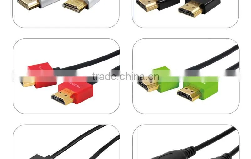 Ultra-Slim HDMI Cables 3D & 4K Rated with Ethernet - 3 Feet
