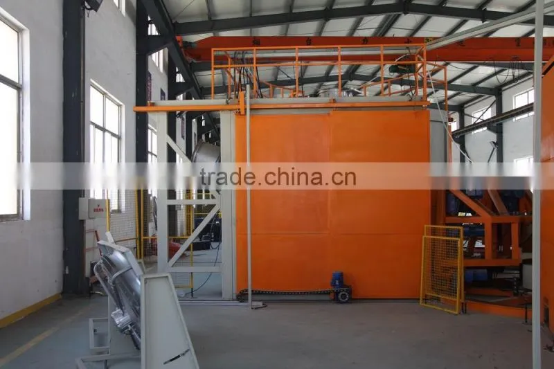 Three arms five stations rotomolding machine