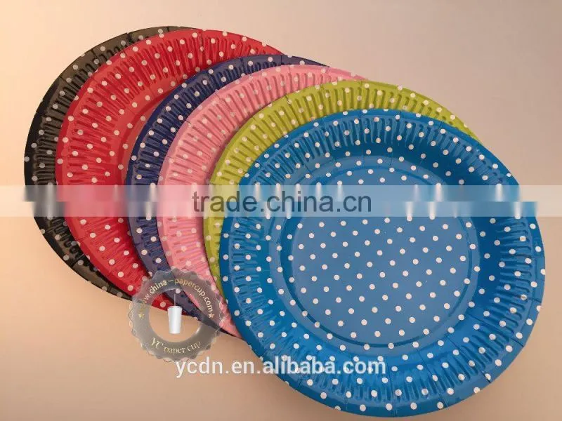7 inch disposable party paper plate