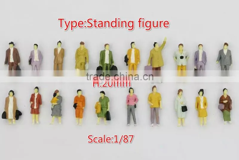Architecture model maker white plastic figure, figure toy
