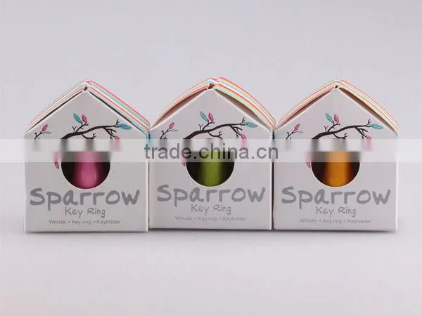 Sparrow plastic keyring