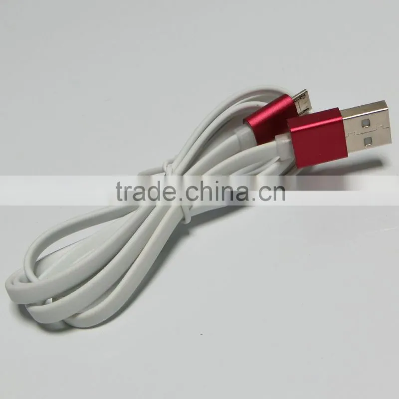 China Factory Supply Metal Connector Micro USB Data Cable