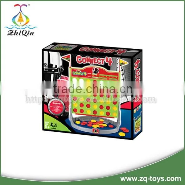 Plastic educational connect four game board game toys with En71,7P