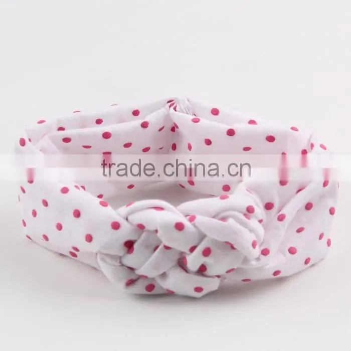 knot headband baby headband dot hairband