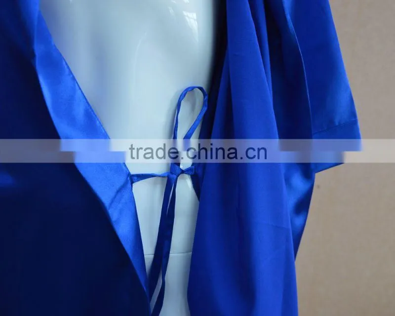 Fashion Women's Short Kimono Satin Silk Bridesmaid Robe