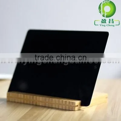 Bamboo wood table pen rack phone accessory display stand