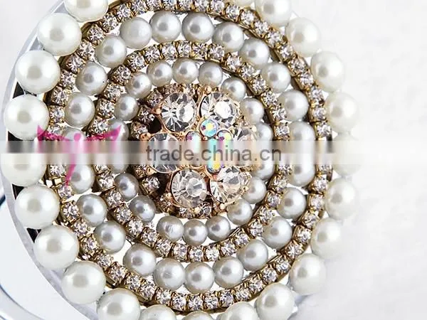 Purse Handbag Double Compact Cosmetic Mirror