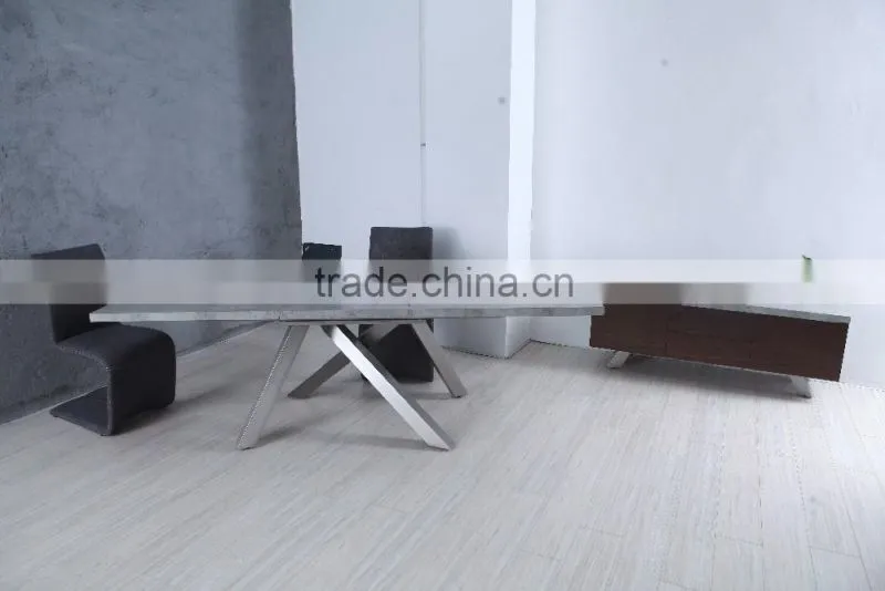 Top sell 1.8m-2.4m mdf extendable dining table