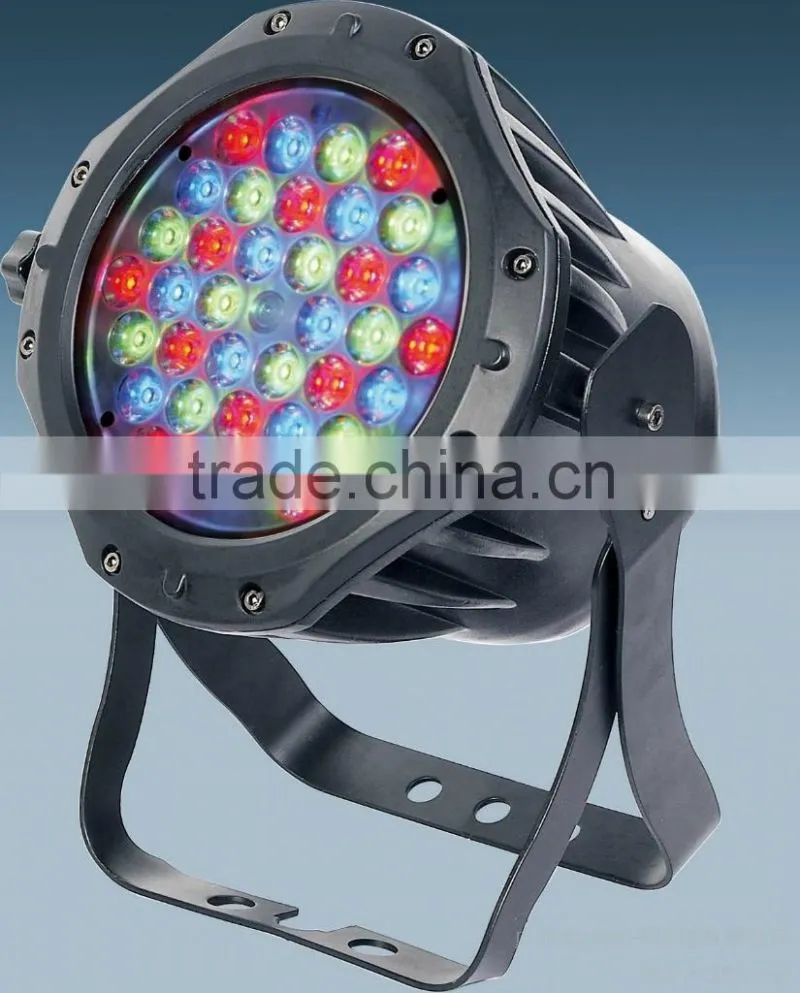 Outdoor 36pcs 3W RGBWA UV 5 IN 1 Stage LED flat Par Can Light (R12/G12/B12) for Christmas Party KTV Bar Club Show Show Favor