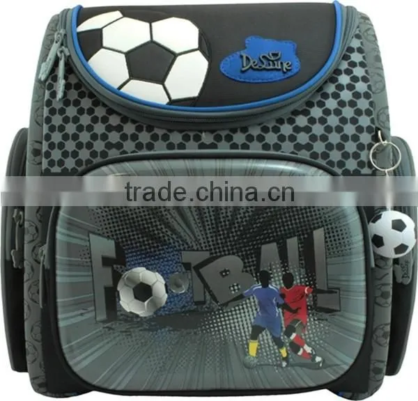 Football print boys school bags for kids school backpack