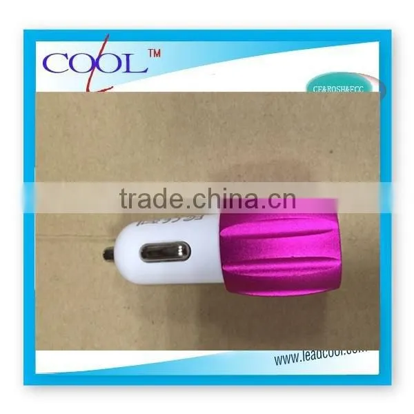 2016 new hot portable 5v 2.1 a usb charger dual usb car charger for mobile phone