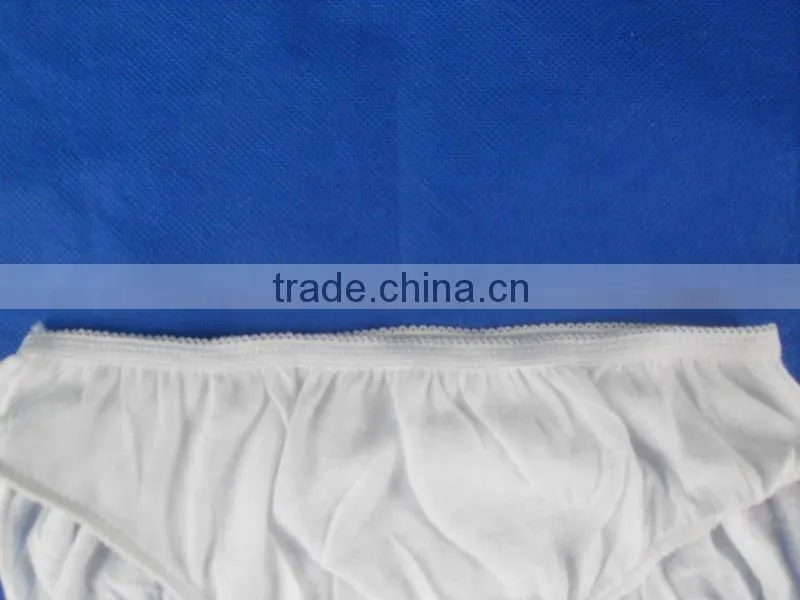 Good quality disposable cotton underwear 2014