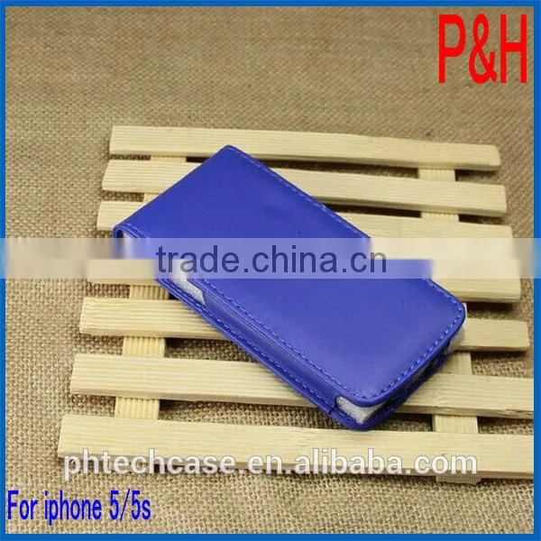 Hot products leather case for iphone 5. leather cheap mobile phone case