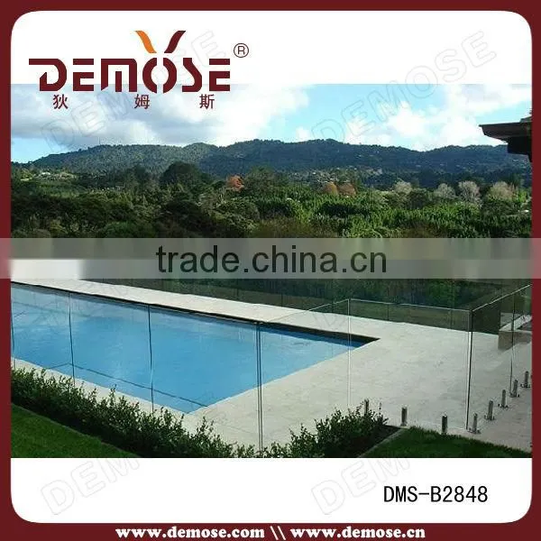 custom tempered glass price safety guardrail for swimming pool
