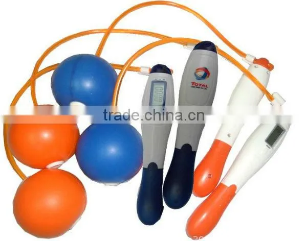 2 Buttons Calories Electronic Cordless Counting Jump Rope with Pedometer