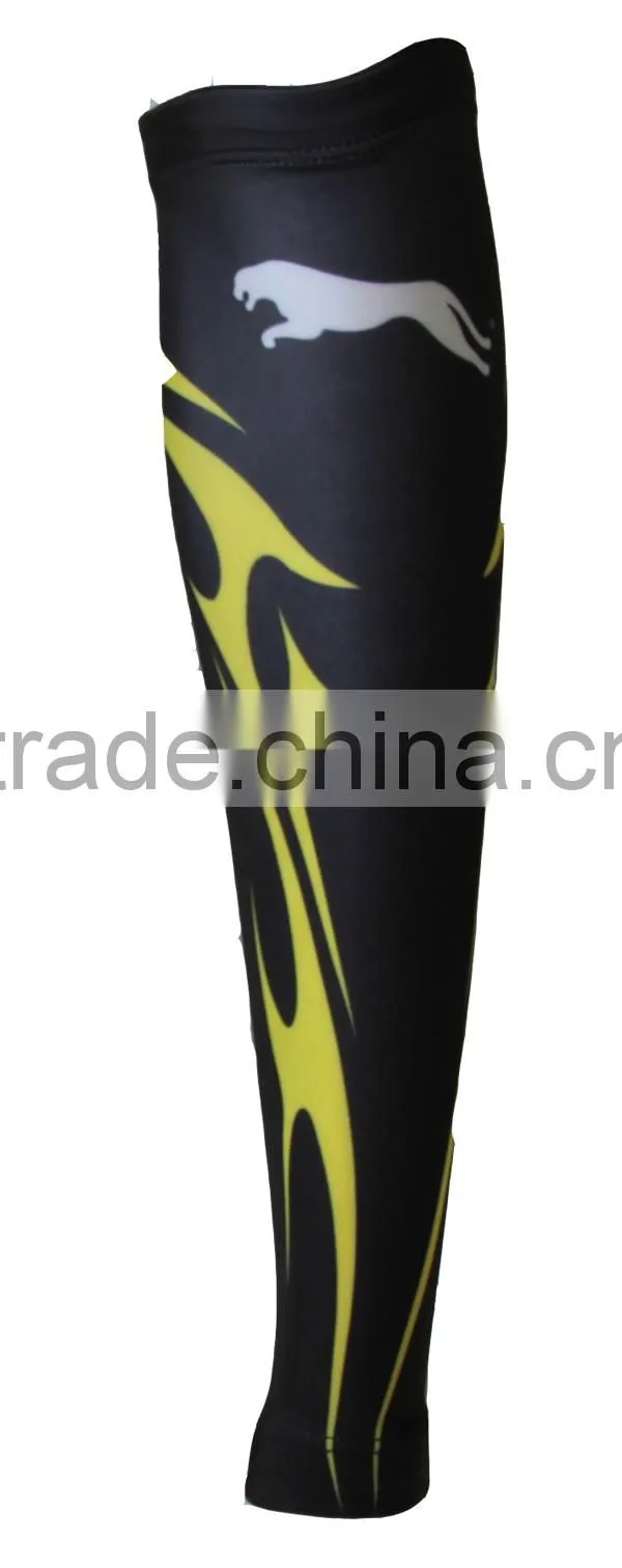 sublimated Nylon/Spandex compression calf sleeve