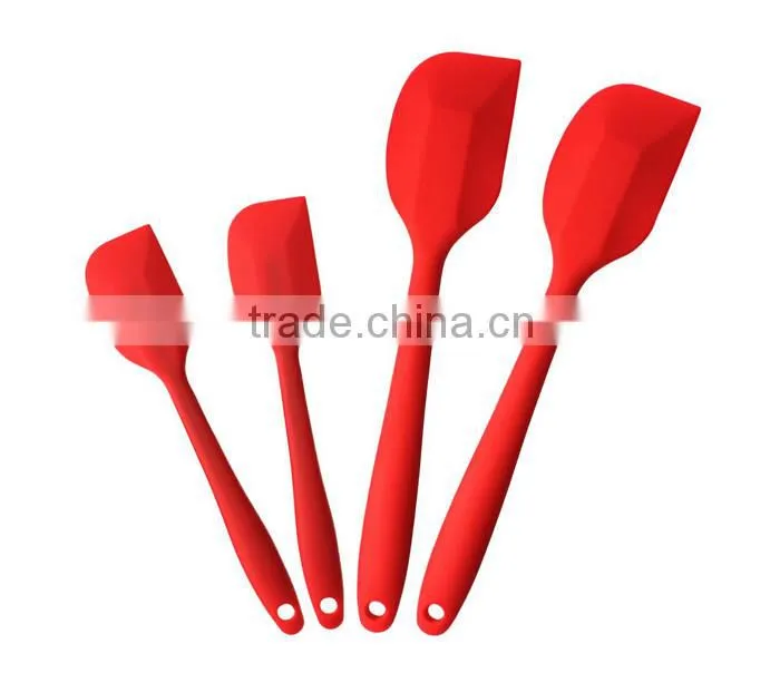 Eco-friendiy Silicone Spatula Set Heat Resistant Cooking Baking Utensils silicone spatula set