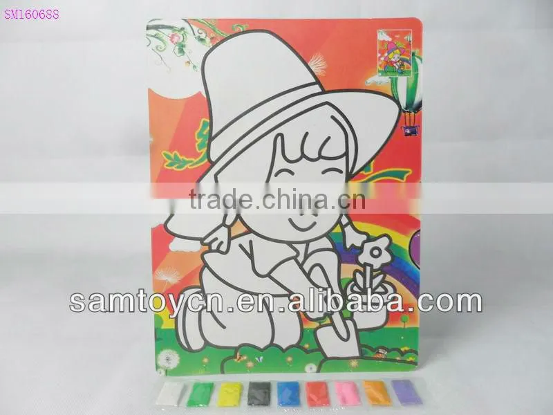 Children sand painting toy