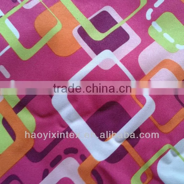 Waterproof Printed Spandex Fabric stretch pongee fabric