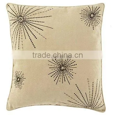 low MOQ traditional polyester polyester cushions home decor pillow