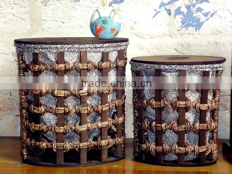 Unique design nylon corn bran woven storage basket with high quality and excellent price
