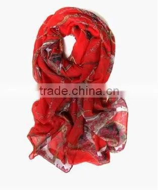 Polyester Chain Printing Pattern Scarf