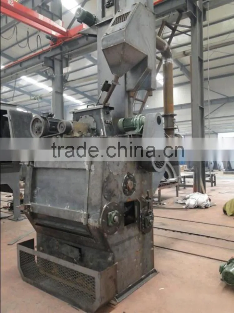 Belt conveyor shot blasting machine